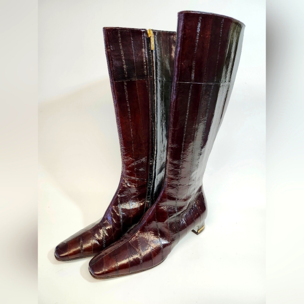 Brown Dolce and Gabbana Knee High Boots for Women size 7